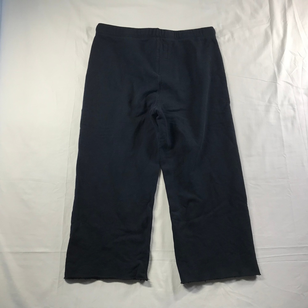 Frank & Eileen Tee Lab Black Cotton Wide Leg Cropped Sweatpants Womens Large - Picture 7 of 7